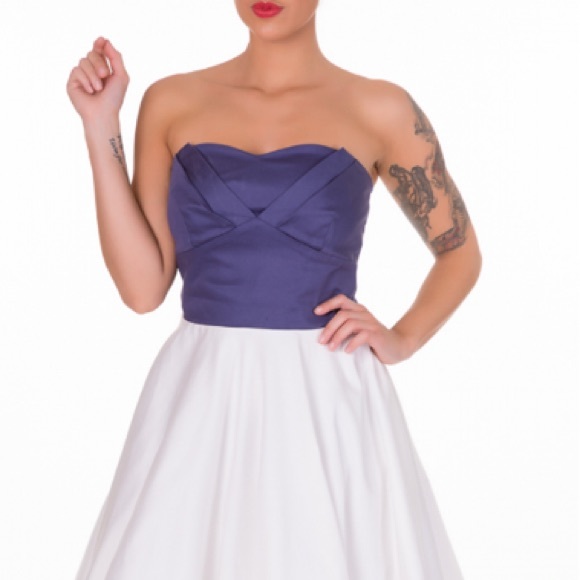 ❤️ Melissa Embroidered Anchor Vintage Dress by Dolly and Dotty ❤️ - Picture 2 of 13